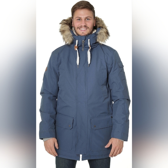 Quiksilver Ferris jacket / short parka blue M - Picture 1 of 14